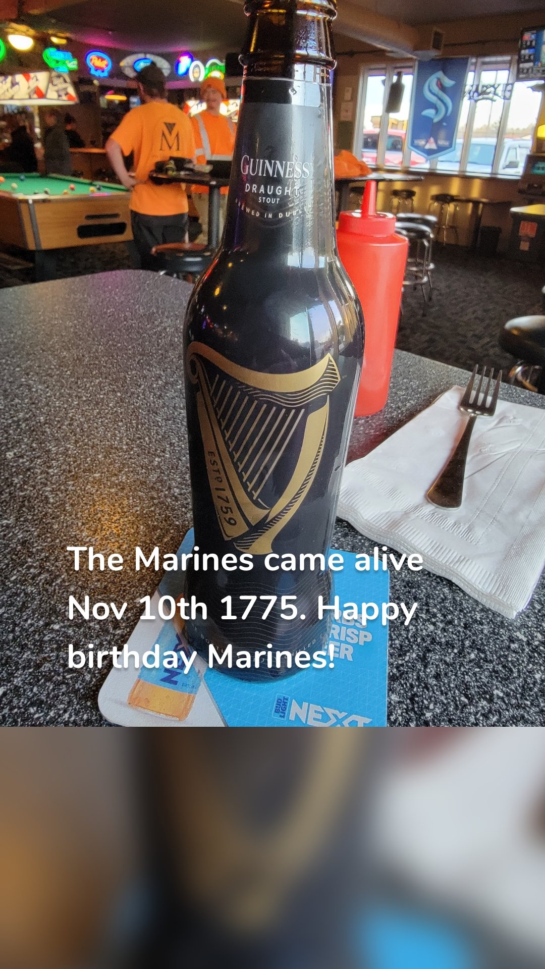 The Marines came alive Nov 10th 1775. Happy birthday Marines!